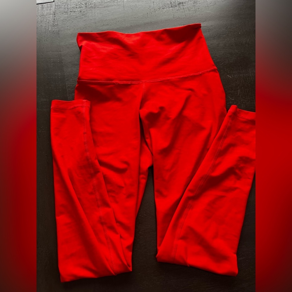 Old Navy‎ Active Small Red Extra High Rise Legging Go-Dry PowerSoft